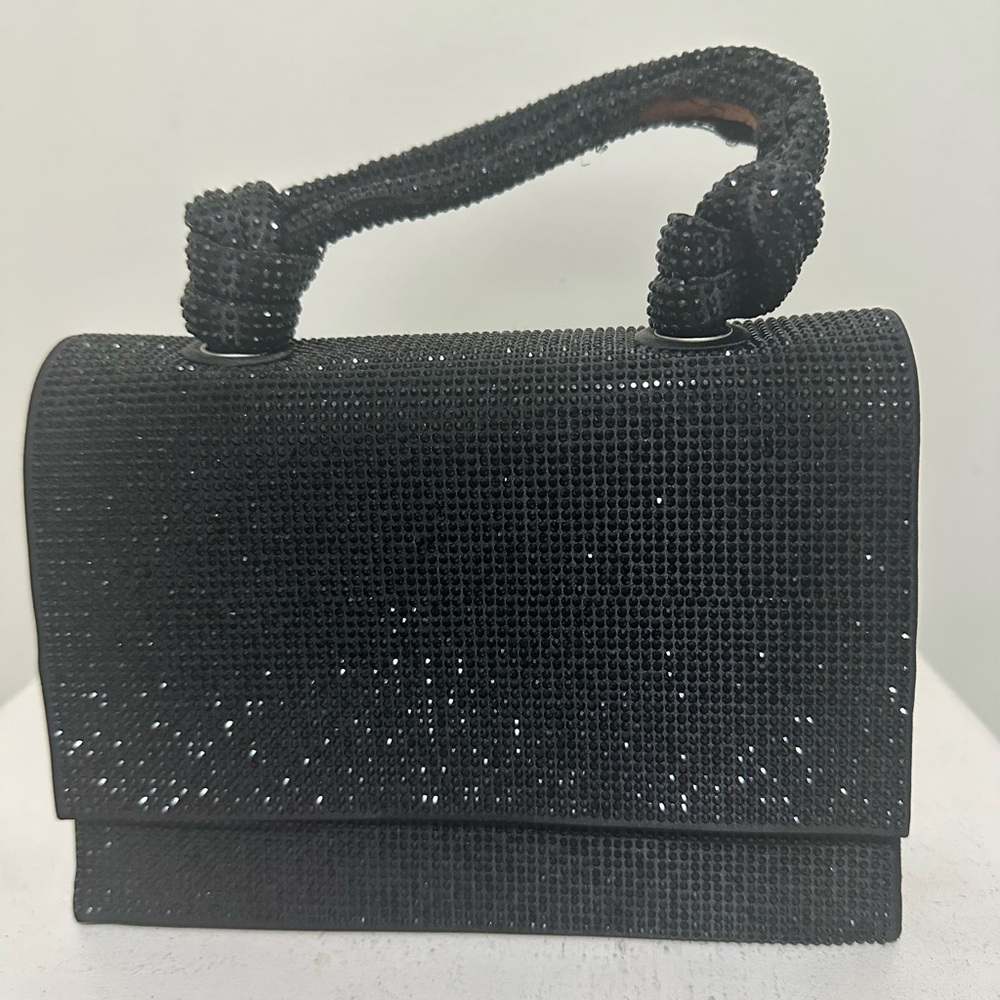 Zara Black Sparkling Clutch